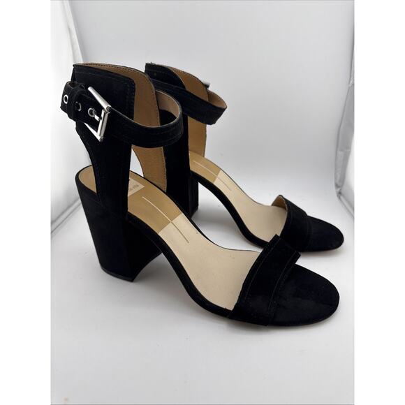 Dolce Vita Women's Calissa Black Suede Flat‎ Wedge Sandals Size 10 NWB - Picture 6 of 11